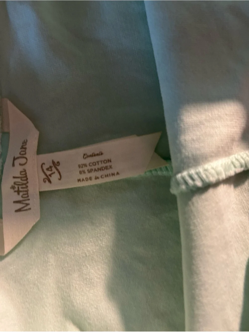 Matilda Jane Mint Green Top with Delicate Ruffle Detail
